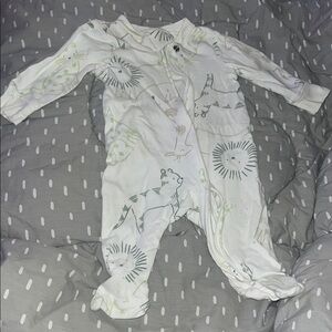 Carter's White Animal Print Footie